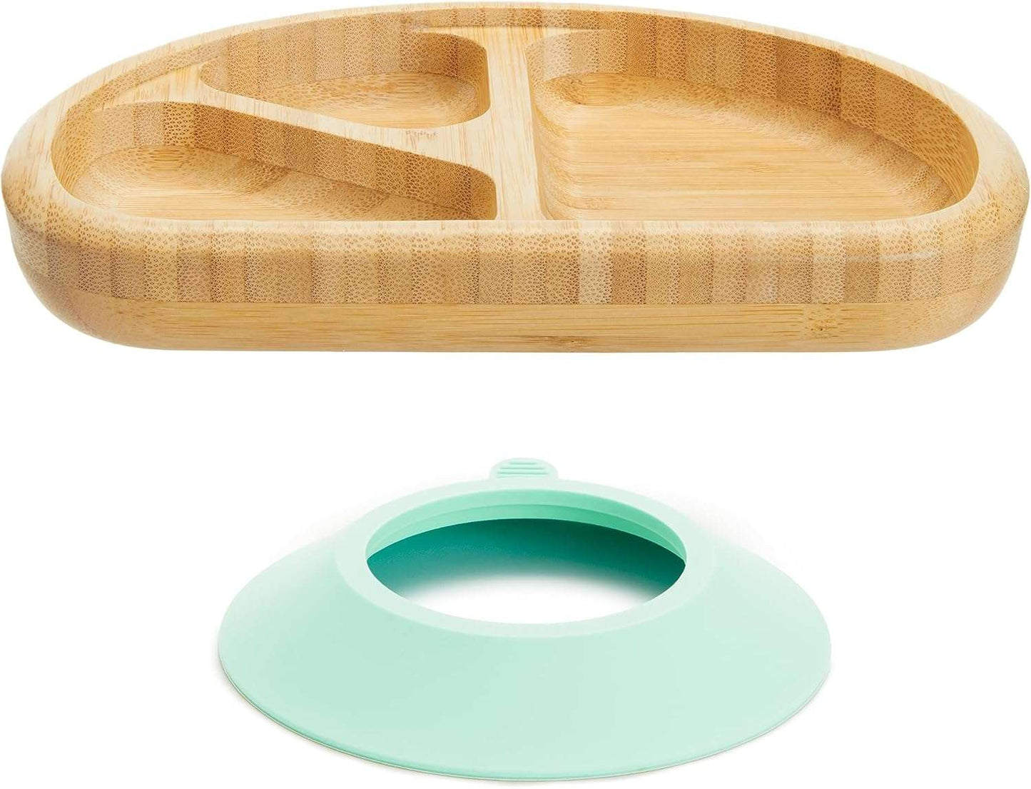 Munchkin Bambou Set - Non-Toxic Bamboo and Food-Grade Silicone, Brown/Mint