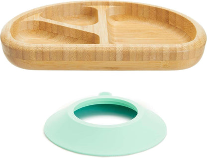 Munchkin Bambou Set - Non-Toxic Bamboo and Food-Grade Silicone, Brown/Mint