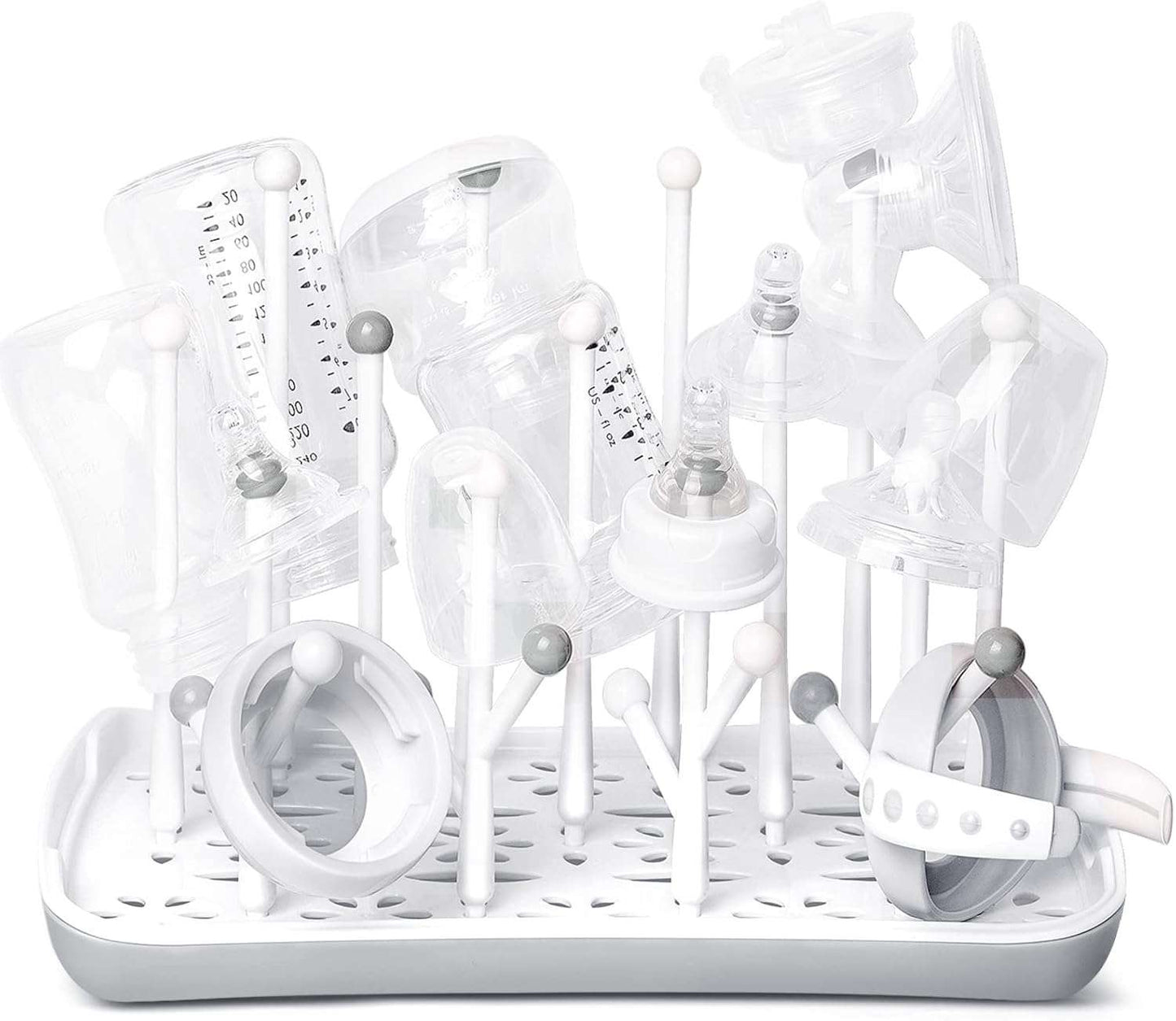 Termichy Baby Bottle Drying Rack, Large Capacity Baby Bottle Rack for Bottles, Dry Rack with Removable Water Tray