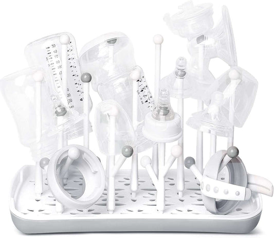 Termichy Baby Bottle Drying Rack, Large Capacity Baby Bottle Rack for Bottles, Dry Rack with Removable Water Tray