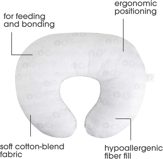 Boppy Nursing Pillow and two pillow covers