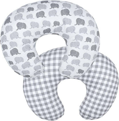 Boppy Nursing Pillow and two pillow covers