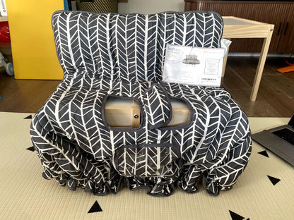 Shopping Cart Cover for Baby ICOPUCA Cotton High Chair Cover, Reversible, Machine Washable for Infant, Toddler, Boy or Girl (Grey Arrow Print)