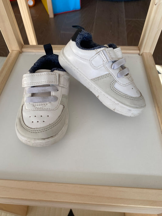 Carters Every Step® First Walker Casual Sneakers - White , Shoes 4.5 (Walkers:12-24 mth)