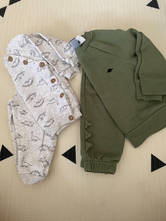 Dino sweatsuit Bundle, Kids 24 Month (18-24M)