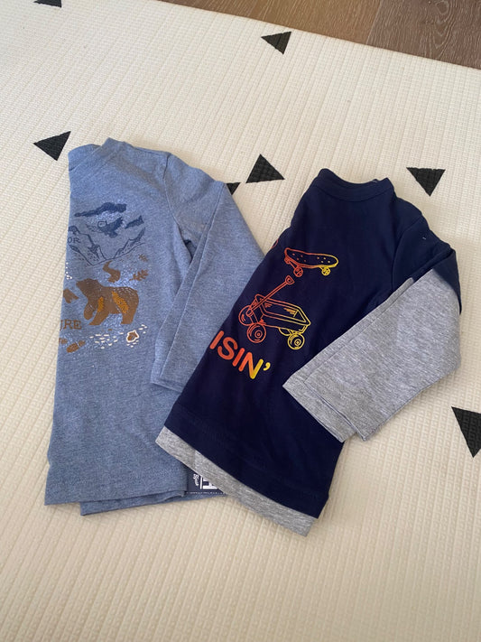 2 long sleeve shirts NWT, Kids 2T