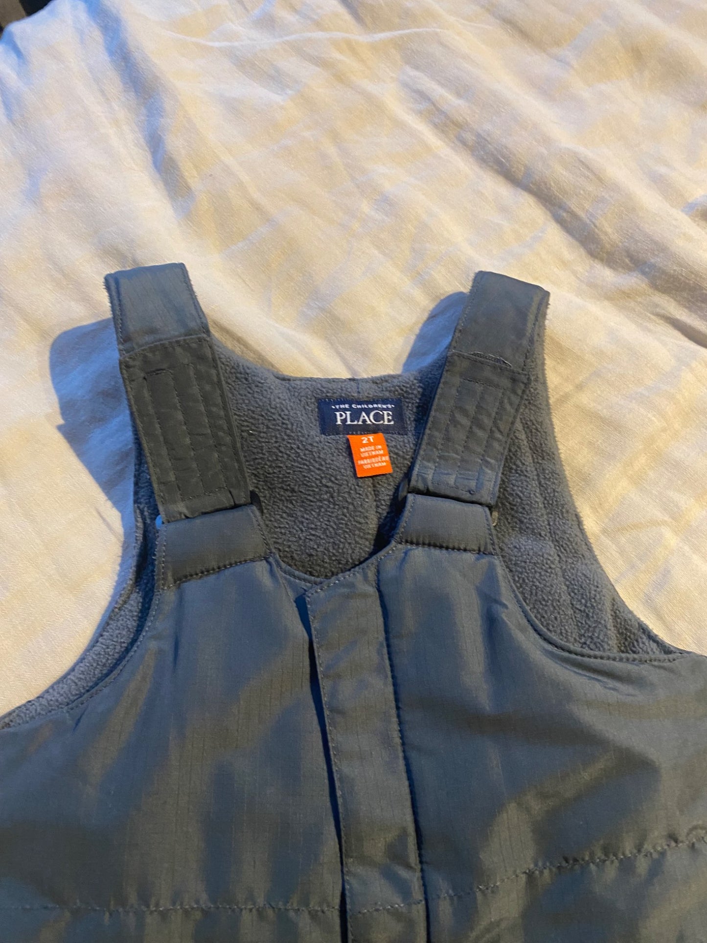 Grey fleece lined snow pants , Kids 2T