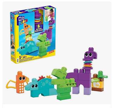 Mega Bloks - 4 sets (ABC Train, Rock n Roll Safari, Squeak n Chomp Dino, and First builder set)