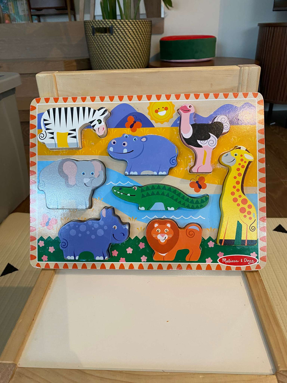 Melissa & Doug Safari Wooden Chunky Puzzle