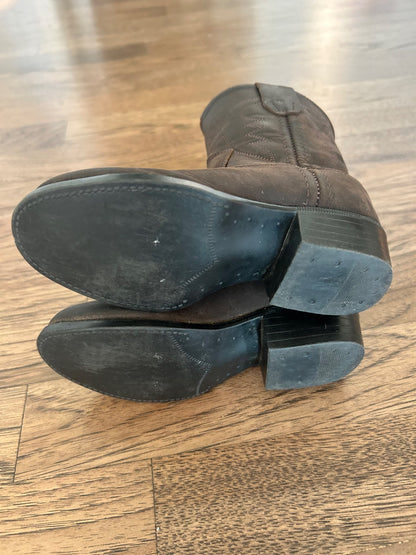 Old West Sz 7 Toddler Leather Cowboy Boots (MSRP $85), Shoes 7 (Walkers:12-24 mth)