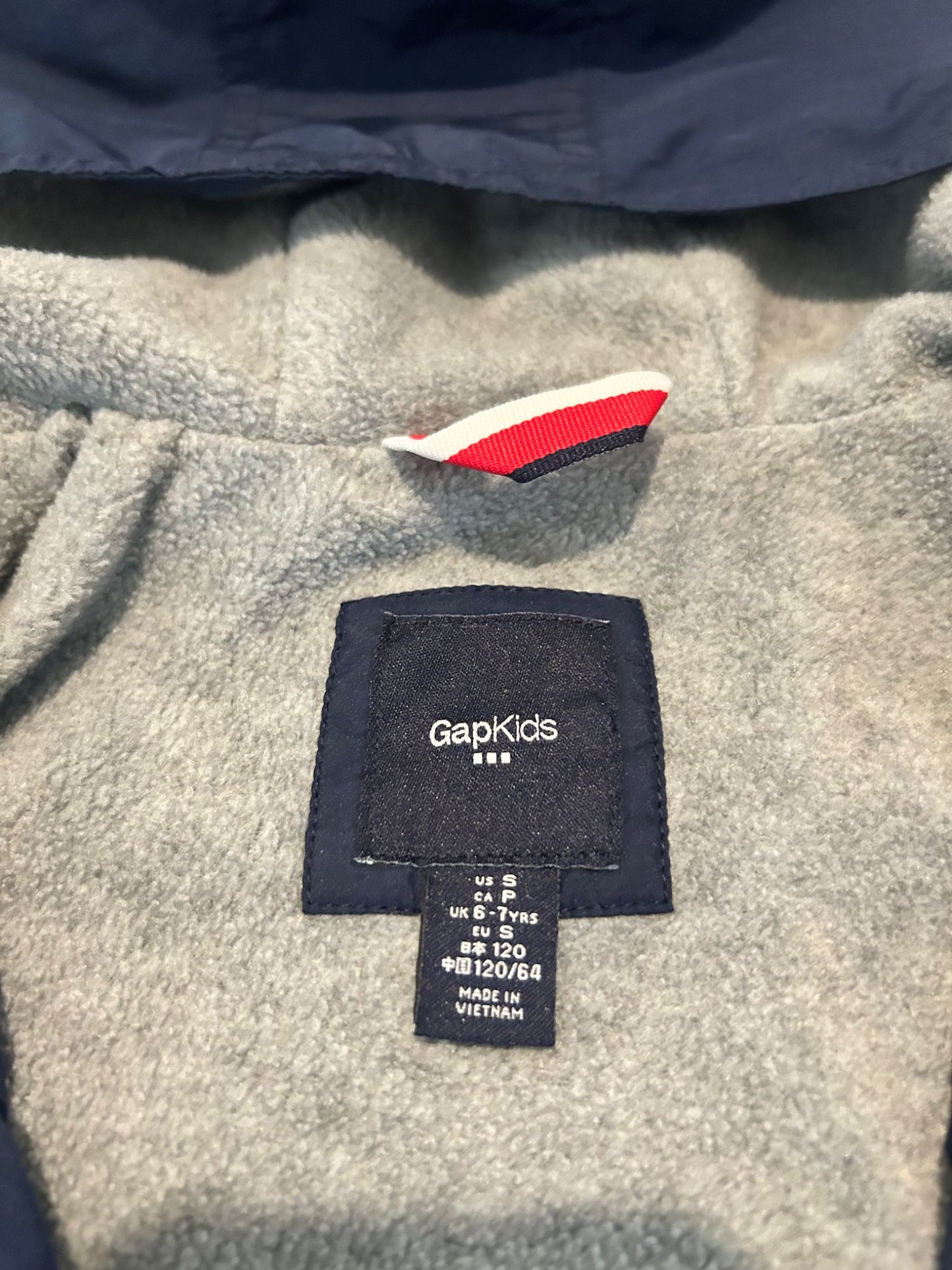 GAP Fleece Lined Fall Jacket - Sz S (6), Kids 6/6X (extra small)