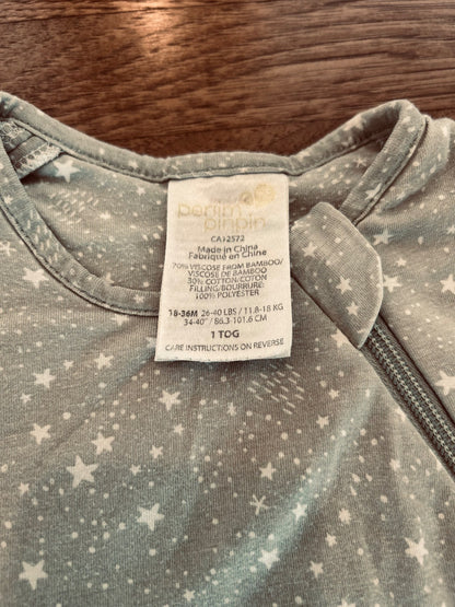 Perlimpinpin Quilted Bamboo Sleep Sack (18-36 months) 1.0 TOG (MSRP $58), 18-24 Months (Extra Large)