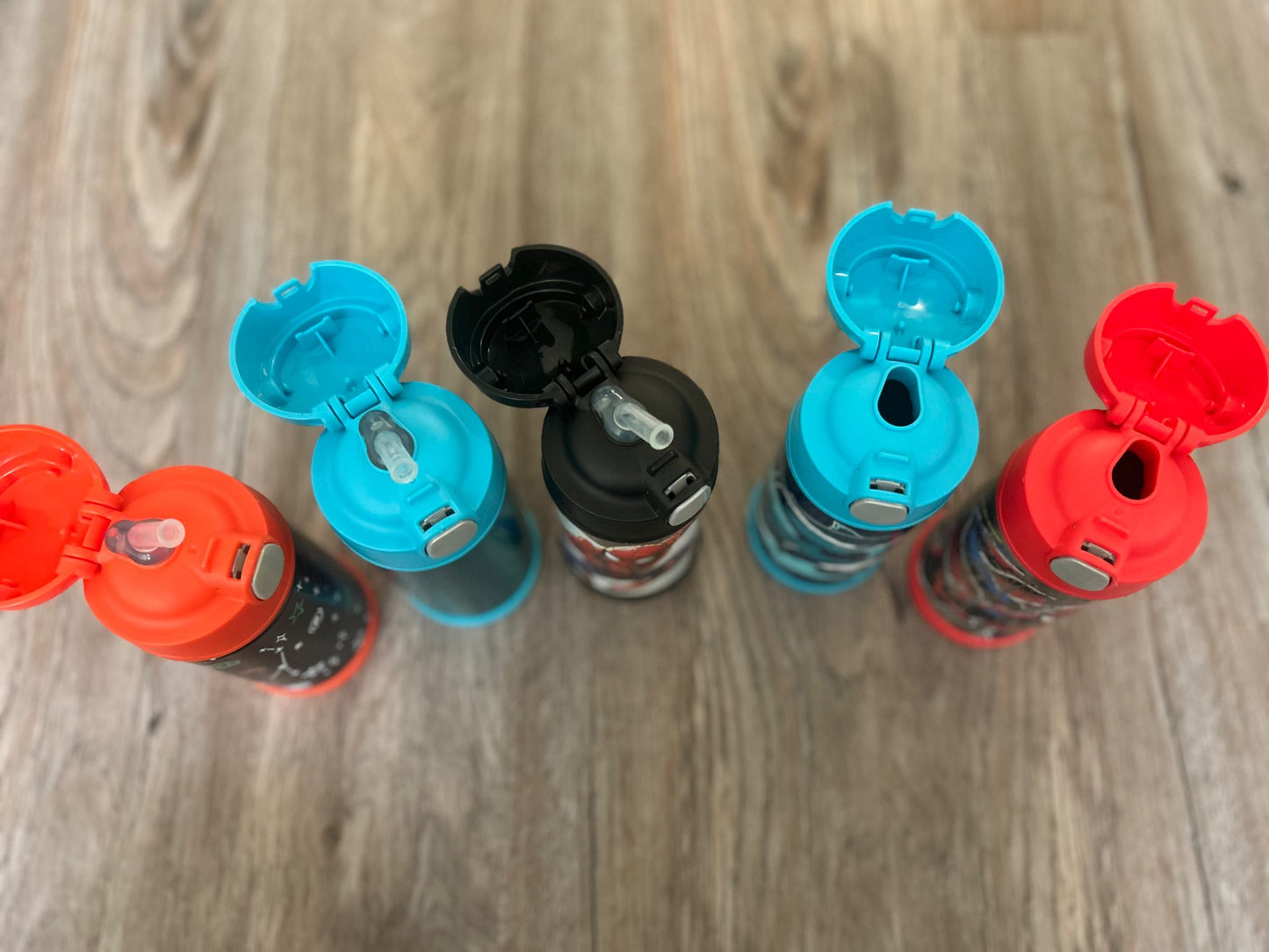 5 x Thermos Funtainer Water Bottles 12 oz