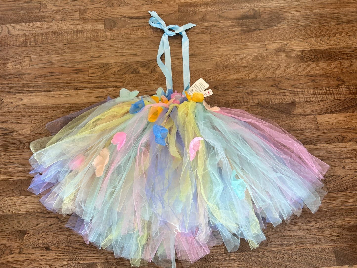 Tutu Dreams - Sz S - Tulle Rainbow Flower Dress (Age 1-2), Kids 24 Month (18-24M)