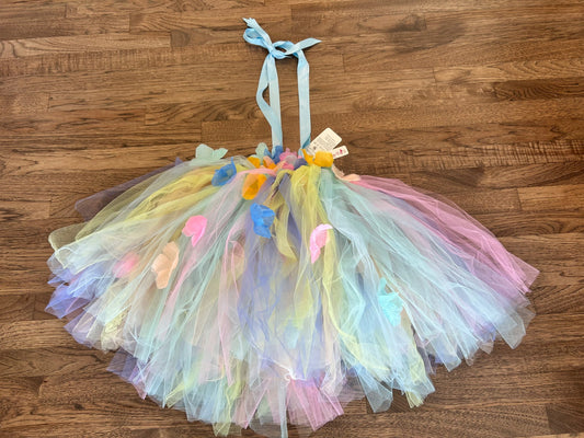 Tutu Dreams - Sz S - Tulle Rainbow Flower Dress (Age 1-2), Kids 24 Month (18-24M)