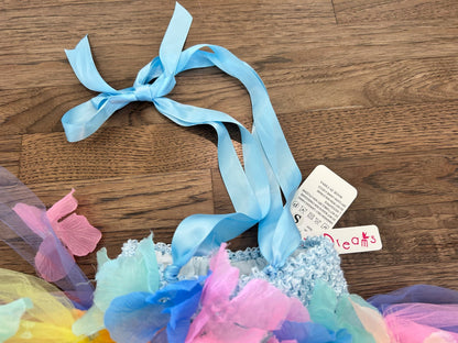 Tutu Dreams - Sz S - Tulle Rainbow Flower Dress (Age 1-2), Kids 24 Month (18-24M)
