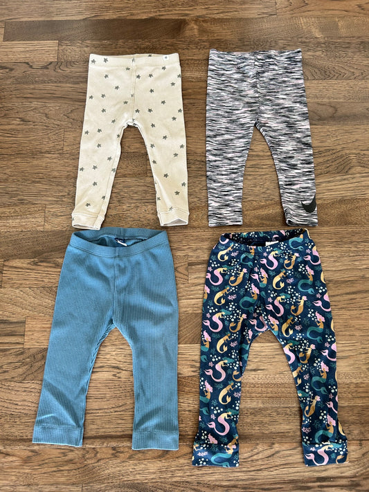 Girls Pants - 12-18 mos (Zara, Little & Lively, Nike), Kids 18 Month (12-18M)