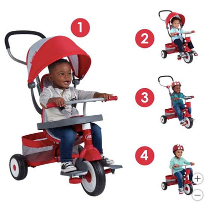 Radio Flyer Stroll 'N Trike Red Toddler Tricycle (MSRP $