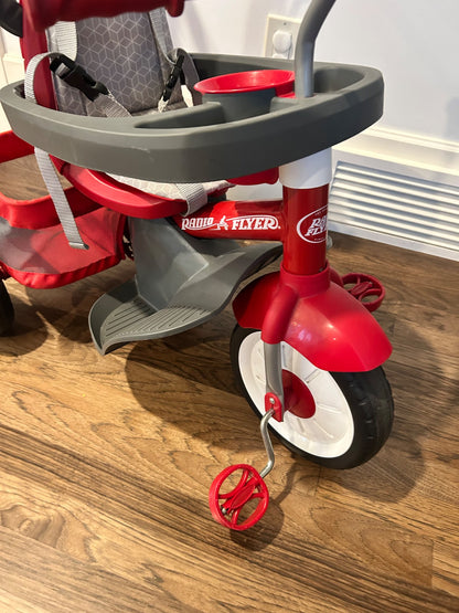 Radio Flyer Stroll 'N Trike Red Toddler Tricycle (MSRP $