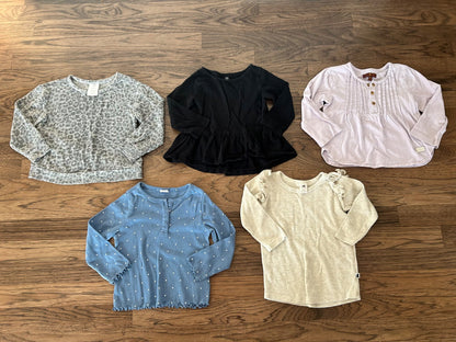 5 x Long sleeve shirts 18-24 mos (7 for All Mankind, Little & Lively, GAP), Kids 24 Month (18-24M)
