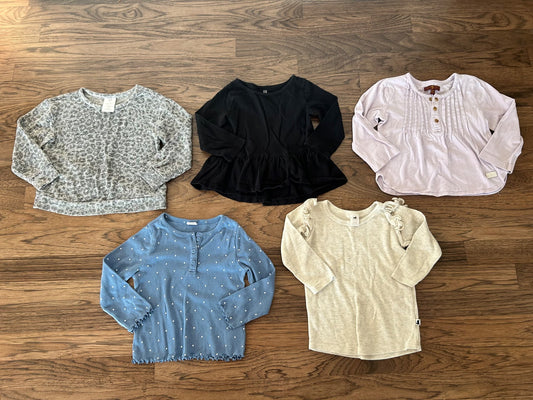 5 x Long sleeve shirts 18-24 mos (7 for All Mankind, Little & Lively, GAP), Kids 24 Month (18-24M)