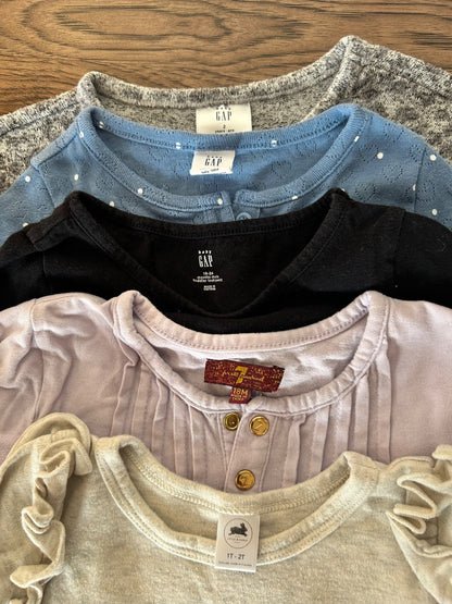 5 x Long sleeve shirts 18-24 mos (7 for All Mankind, Little & Lively, GAP), Kids 24 Month (18-24M)