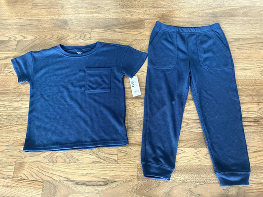 NWT Carter's Size 6 Boys Waffle Pajamas (MSRP $26), Kids 6/6X (extra small)