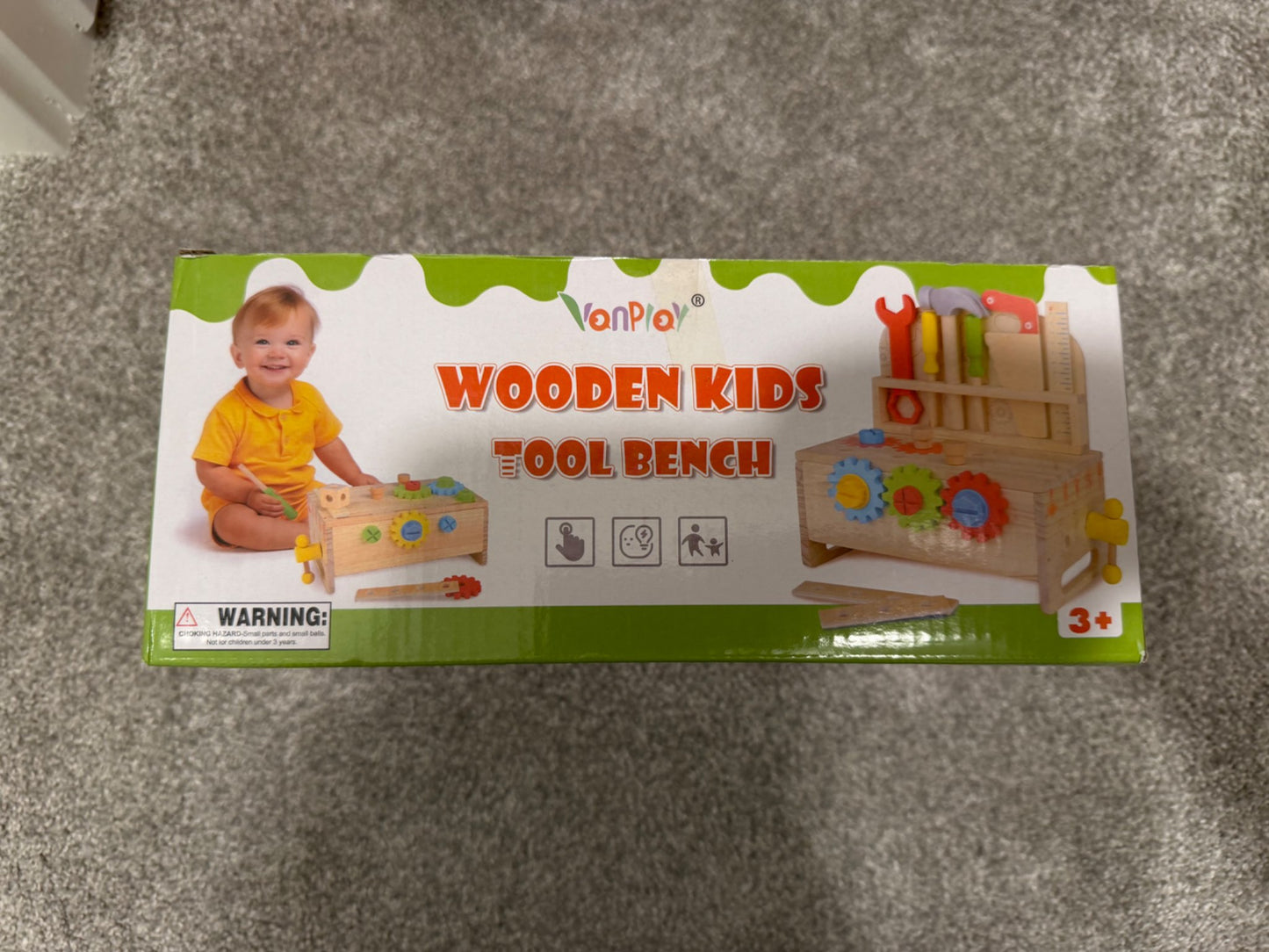 Wooden kids tool set/bench