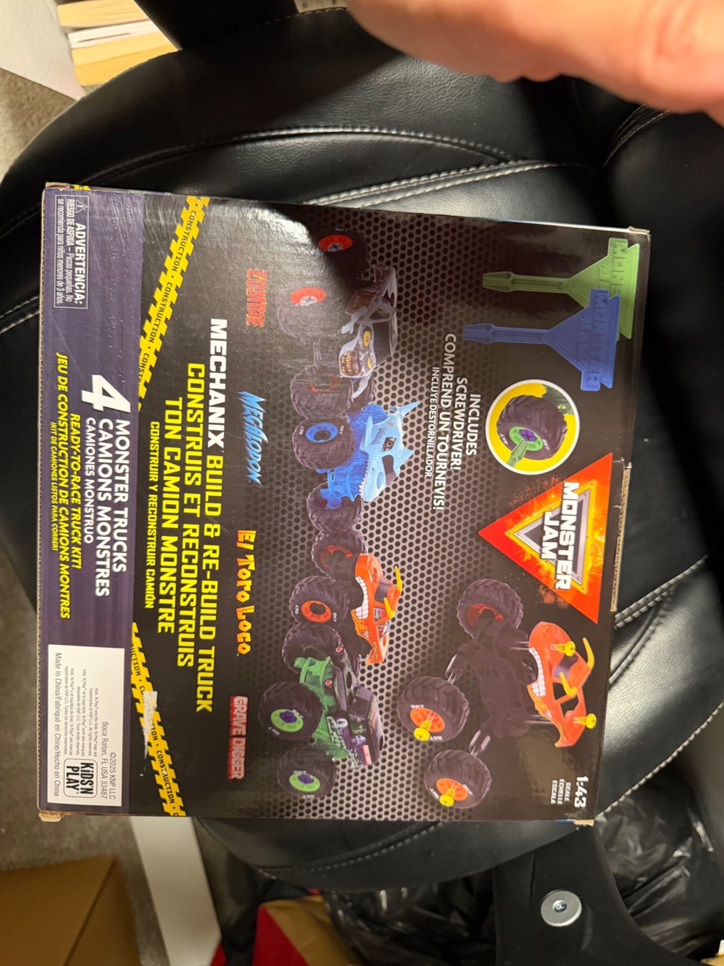 Monster Jam Mechanix Build Rebuild 4 pack