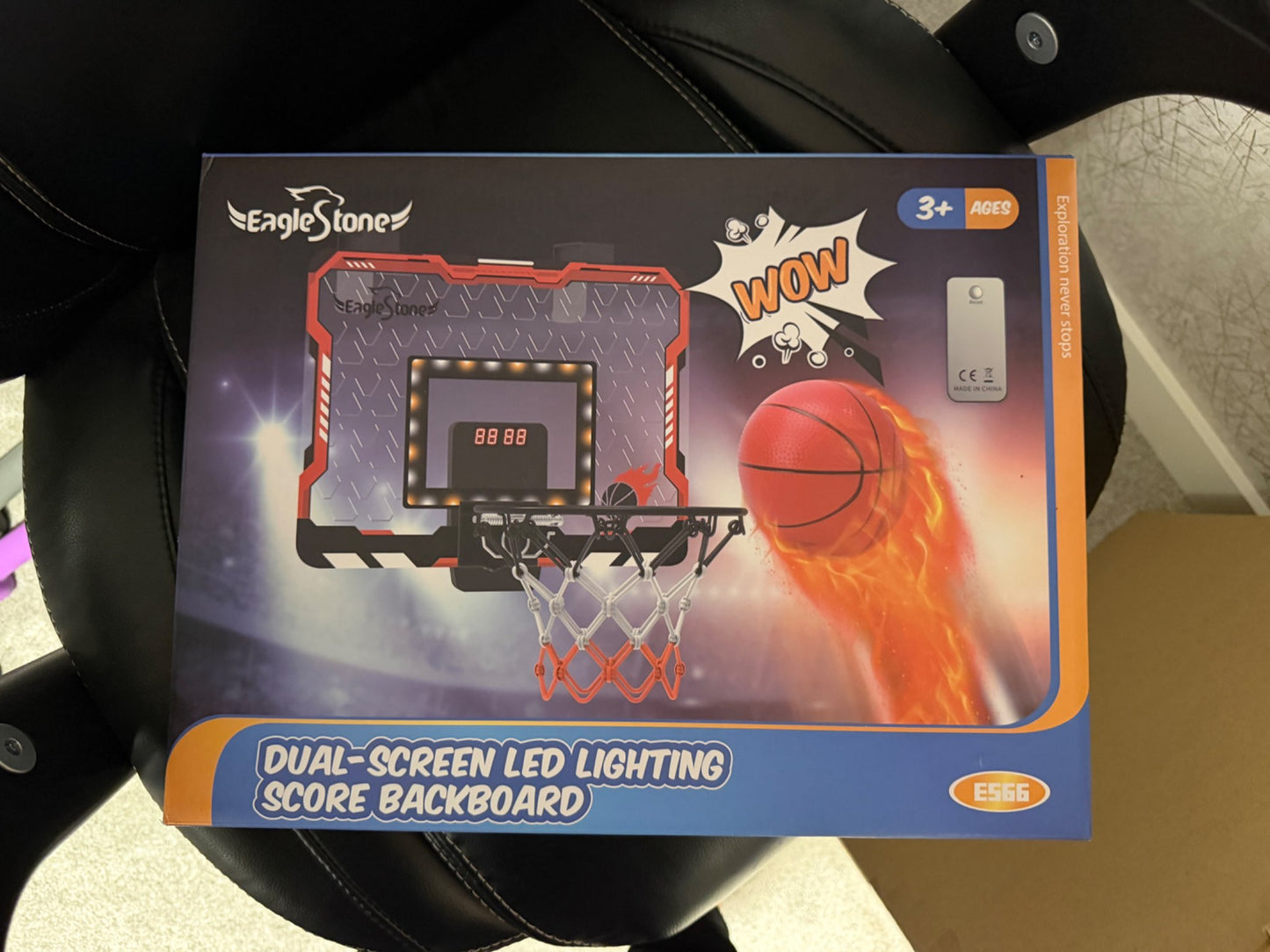 Indoor Basketball Hoop with LED lights & scoreboard