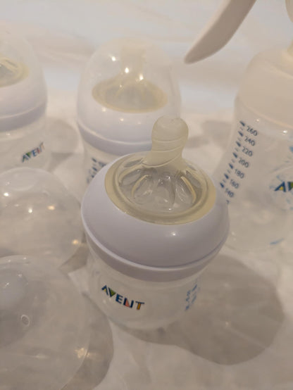 Philips Avent Bottles and Manual Breast Pump