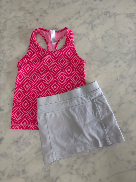 Ivivva Raceback Tank + Skort , Kids 4/4T