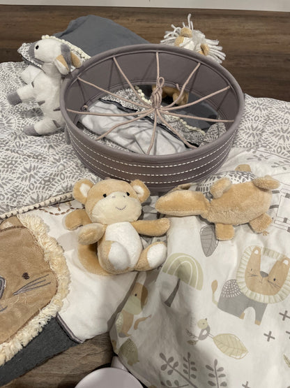 Levtex Kenya crib bedding set + mobile