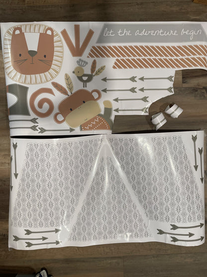 Levtex Kenya crib bedding set + mobile