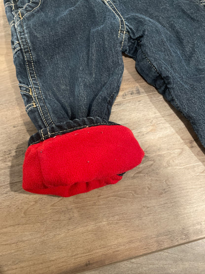 Lined Jean overalls. Size 12month, Kids 12 Month (9-12M)