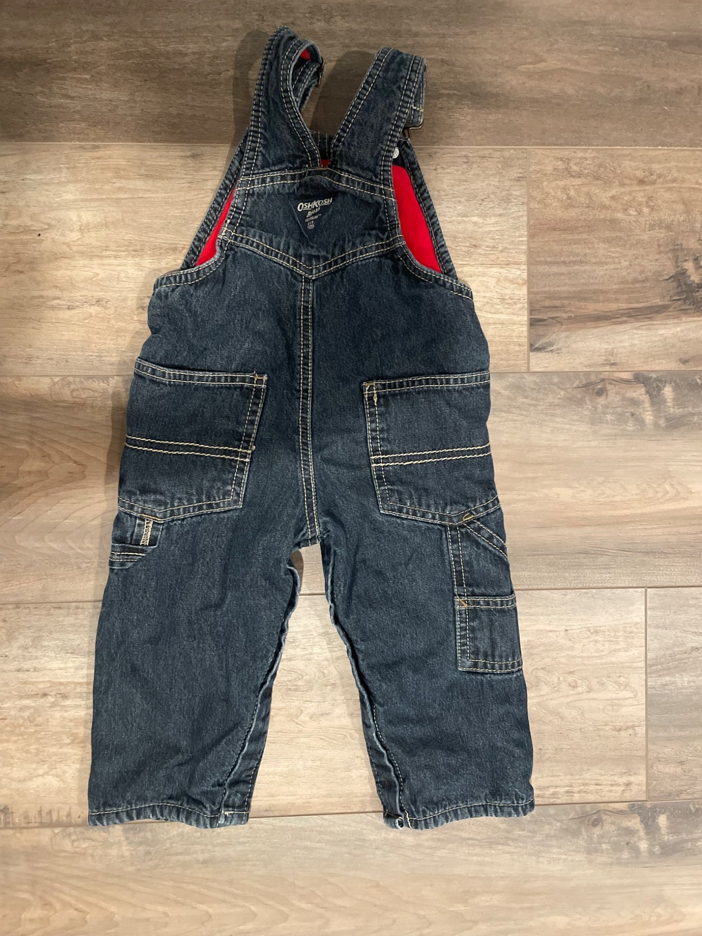Lined Jean overalls. Size 12month, Kids 12 Month (9-12M)