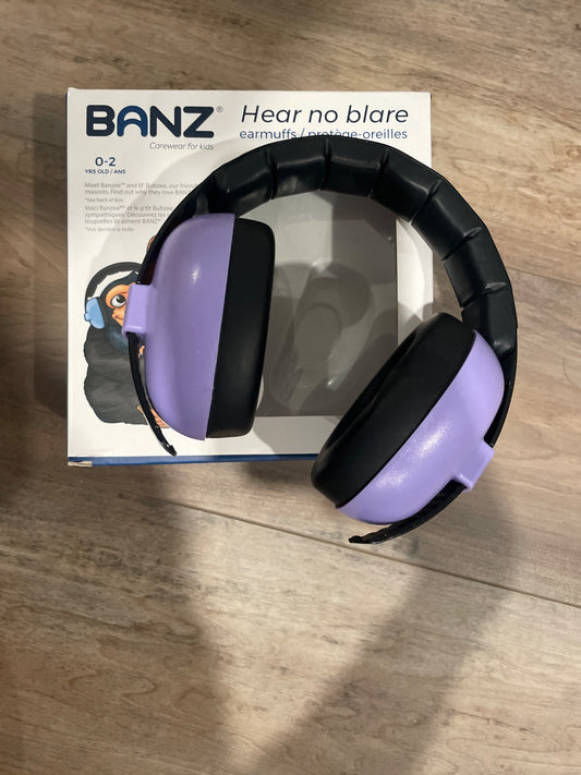 Banz  hear no blare earmuffs. 0-2years