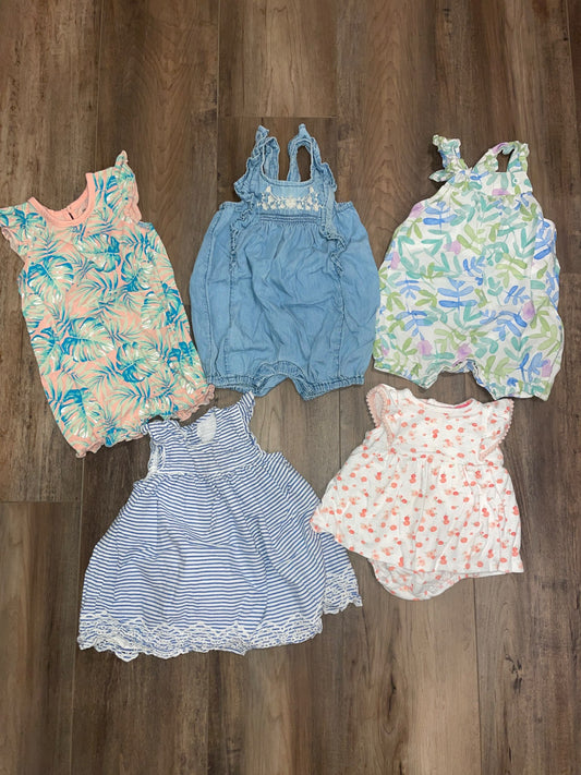 Rompers and dress bundle 3-6months, Kids 6 Month (3-6M)