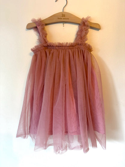 Rose pink tulle dress 3-4T retails $25, Kids 4/4T