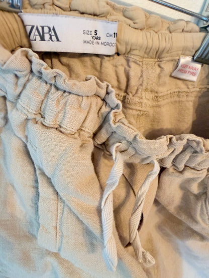 Zara paper bag pants 5T retails $30 VGUC, Kids 5/5T