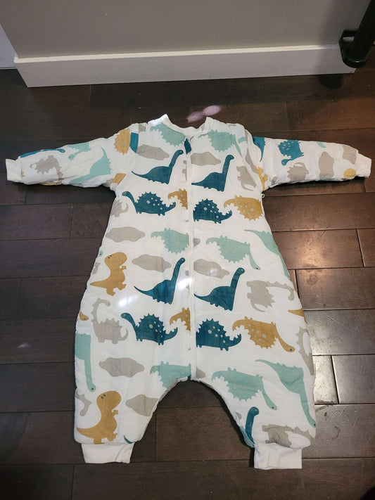 Dinasour footless sleep sac, size 80/48, 12-18 Months (Large)