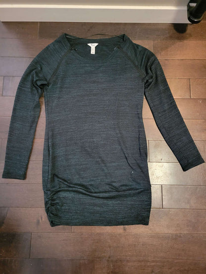 Maternity/nursing longsleeve tunic shirt, small, Maternity S (4-6)