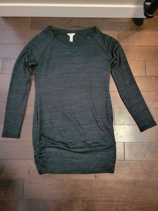 Maternity/nursing longsleeve tunic shirt, small, Maternity S (4-6)