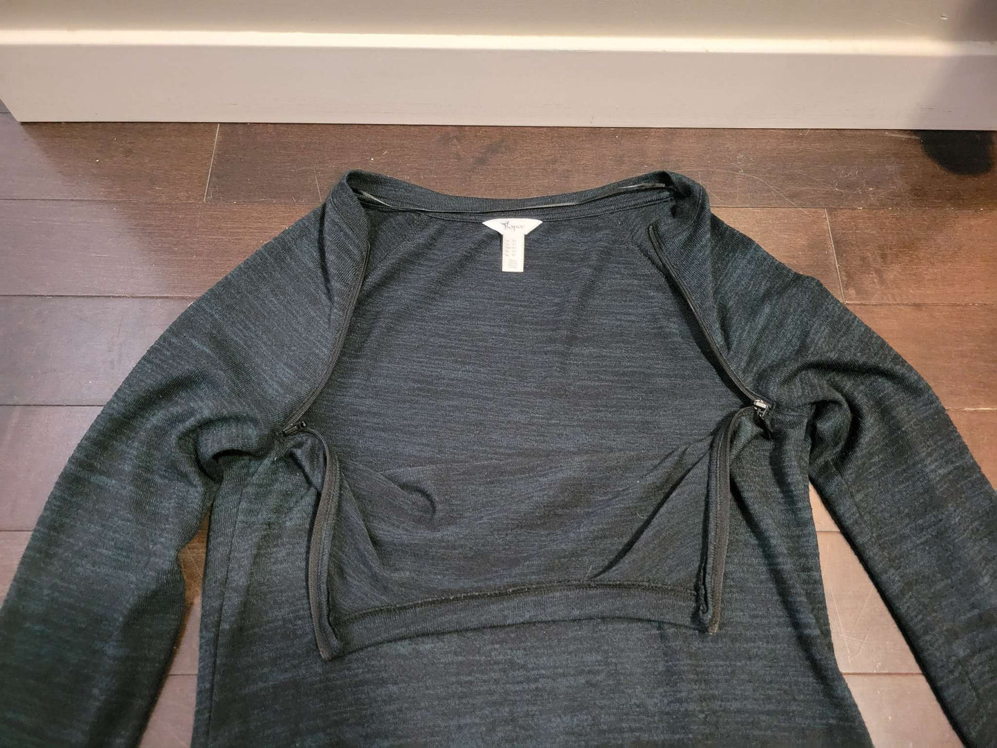 Maternity/nursing longsleeve tunic shirt, small, Maternity S (4-6)