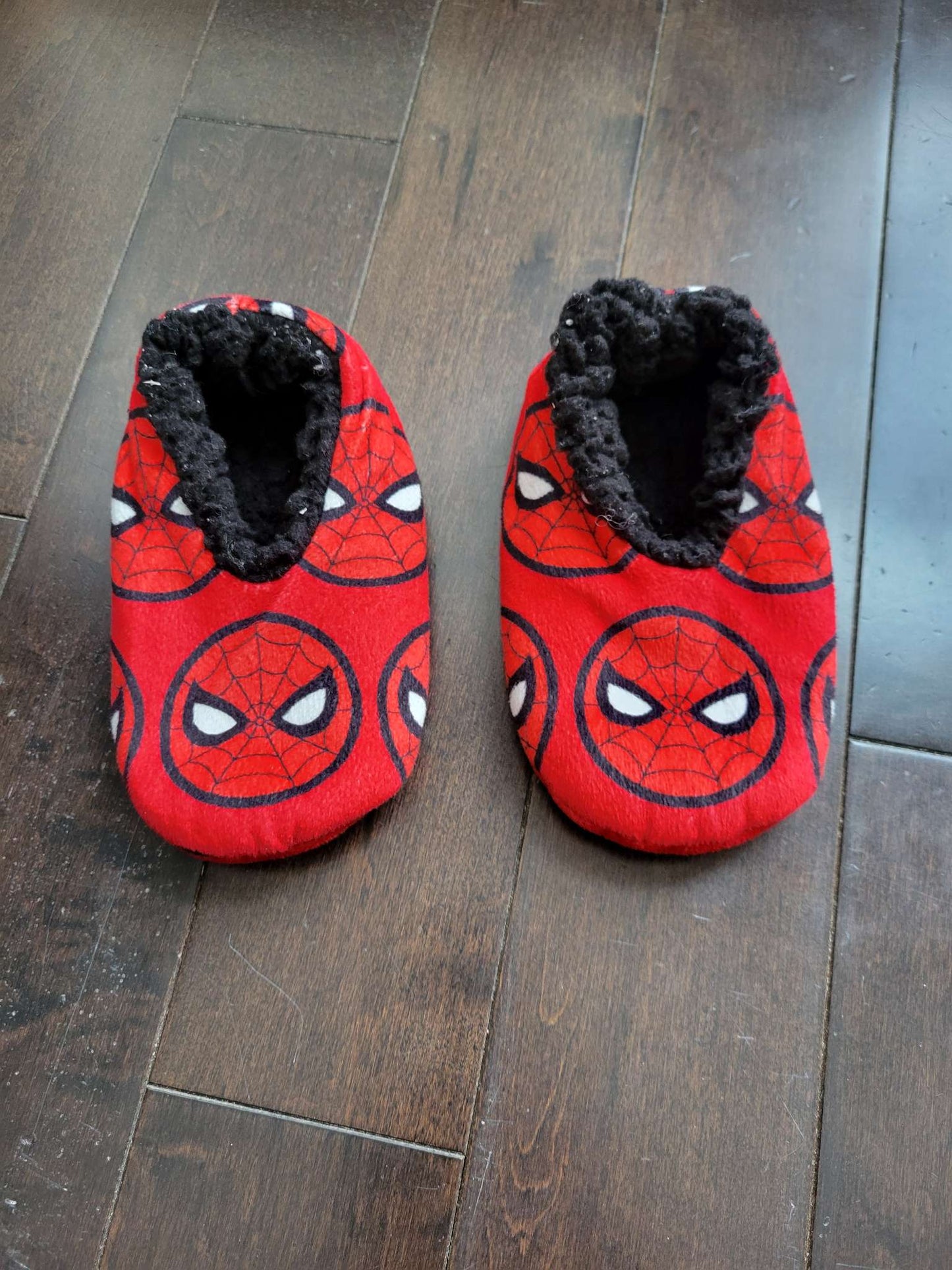 Toddler Spiderman Slippers,, Shoes 6.5 (Walkers:12-24 mth)