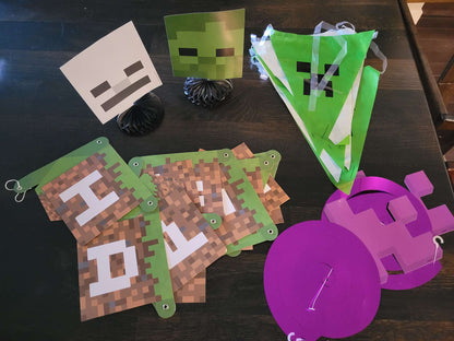 Minecraft Birthday Decorations