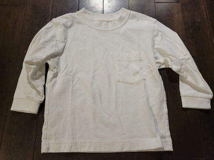 2 white longsleeve shirts, Kids 4/4T