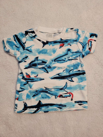 6-9M Shark Pajamas, Kids 9 Month (6-9M)