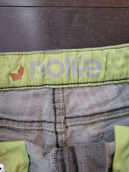 Junior Girls Grey Jean Short, size 5, Kids 16