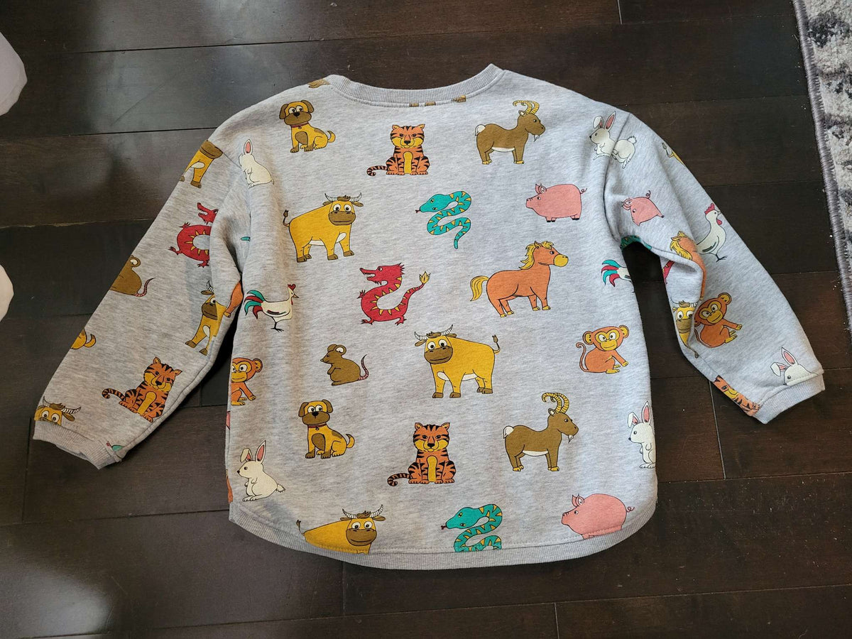 Animal Sweater, size 4-6 , Kids 4/4T